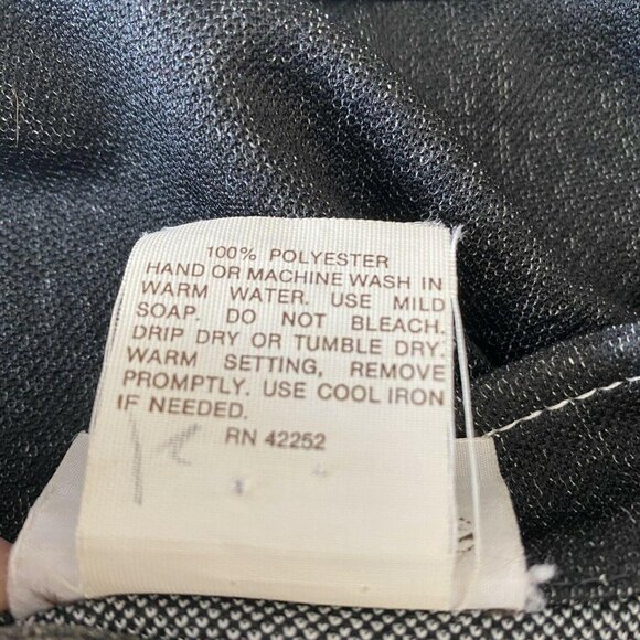 Vintage 70's KoKo Knits of CA Blue jean Polyester Size vtg 10 Pockets dark wash - Picture 6 of 8